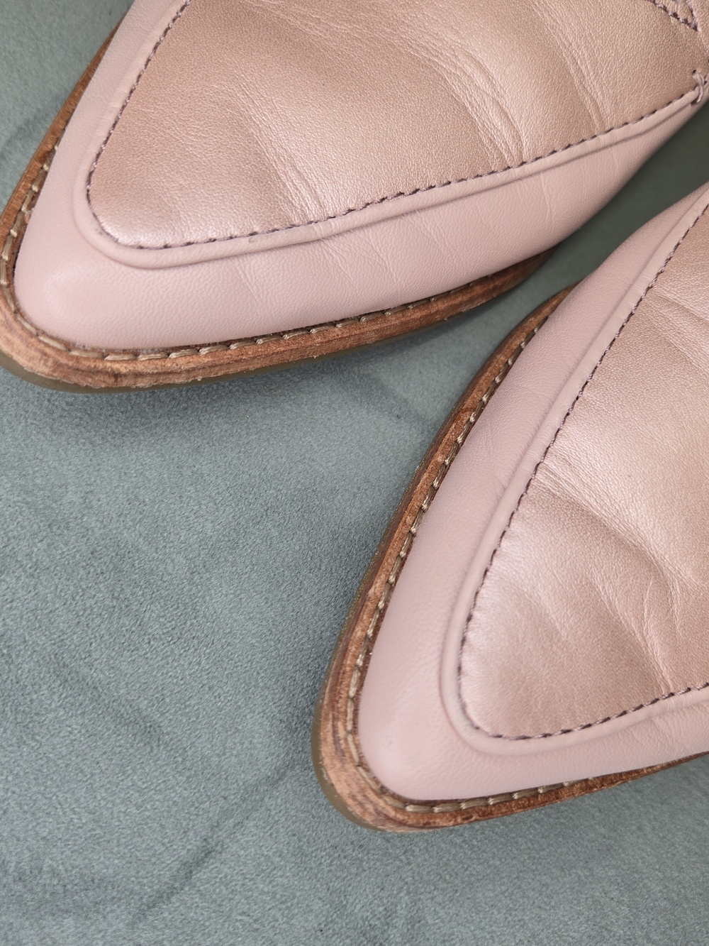 Sperry Saybrook Slingback Pearl Pink Leather Flats 9 - Picture 8 of 14